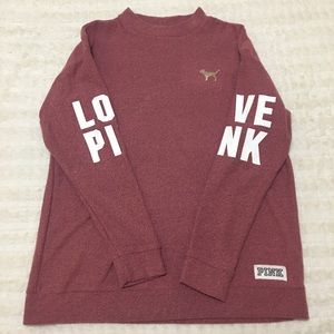 PINK sweater, mauve color, size Medium